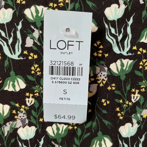 NWT Loft Long-sleeved Dress - Picture 4 of 4